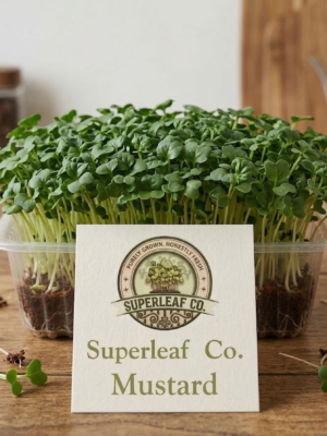 Fresh Pea Shoot Affila Microgreens Live Box - Superleaf Co Chandigarh