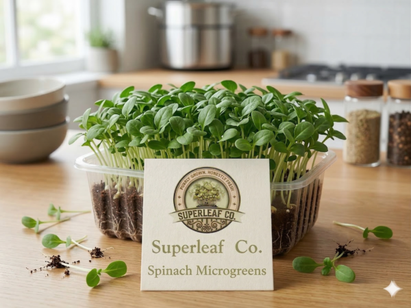 Spinach Microgreens: The Gentle Energy Booster